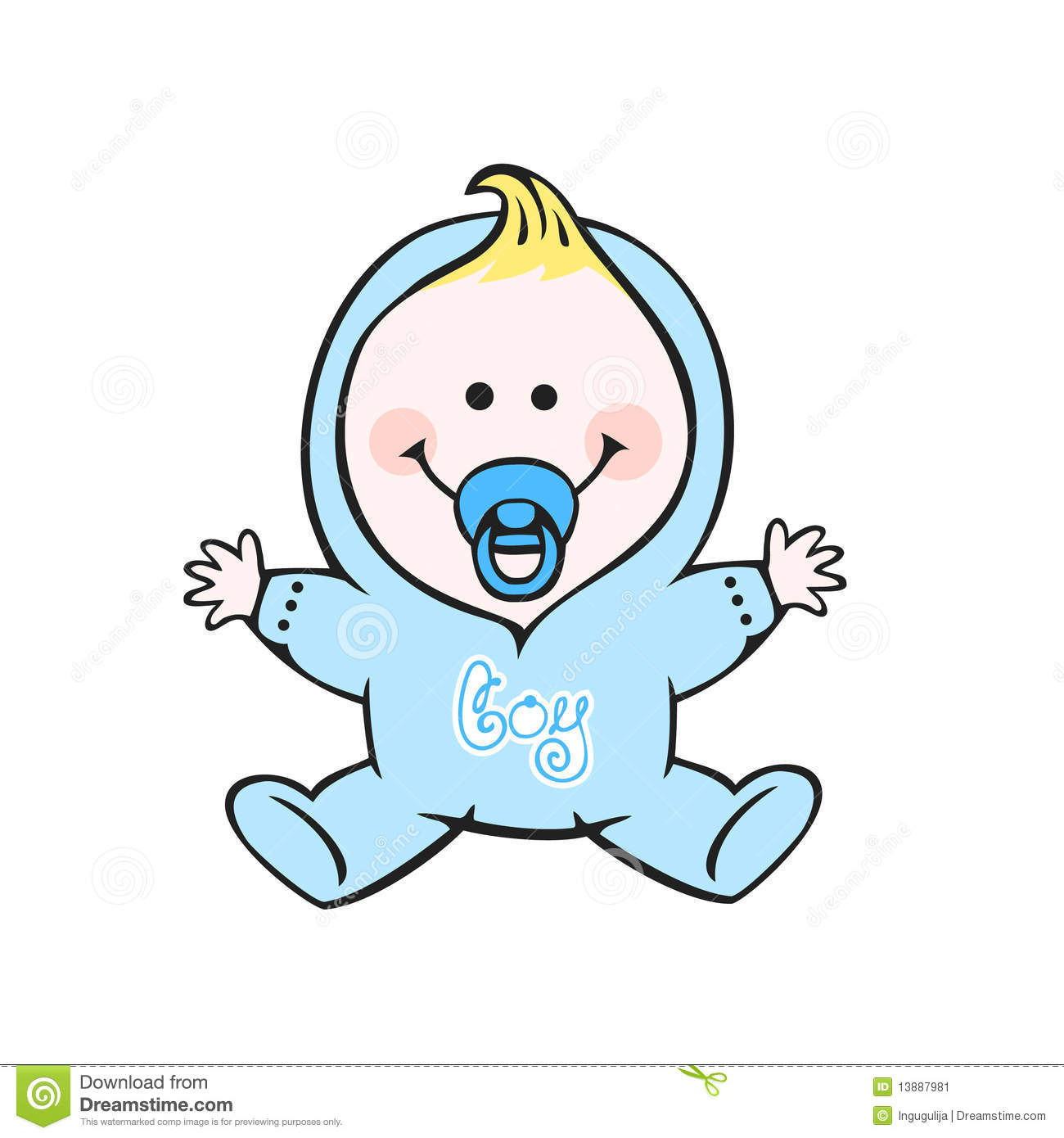 Baby Vektor Abbildung. Illustration Von Getragen, Pyjama - 13887981 Nieuwe  Baby Tekeningen   Beste  Populair Baby Tekeningen