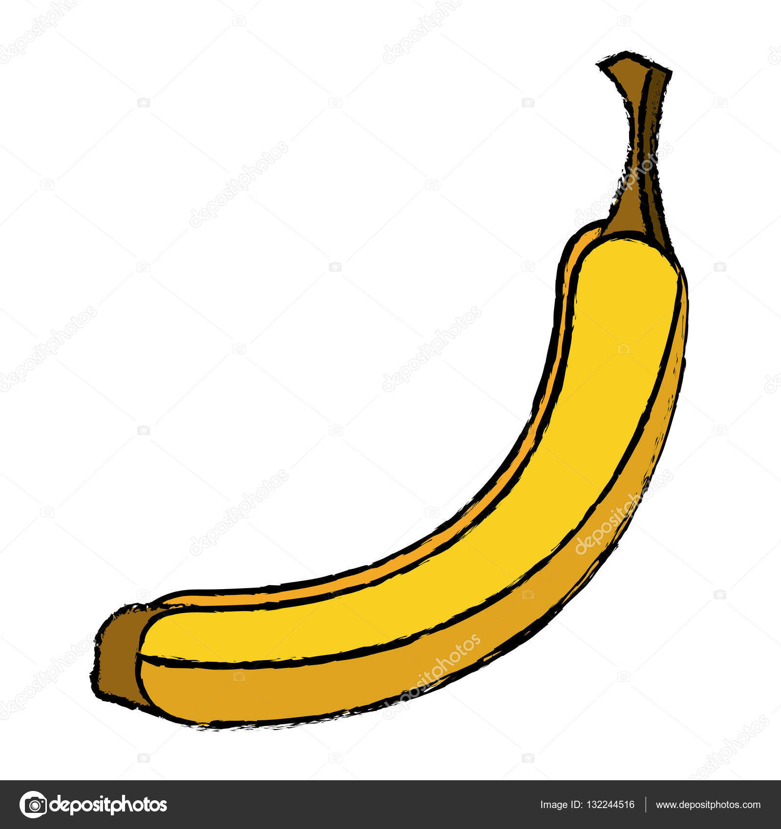 Banaan Smakelijk Fruit Natuur Tekening — Stockvector © Jemastock  Beste  Banaan Tekening   Populair Banaan Tekening
