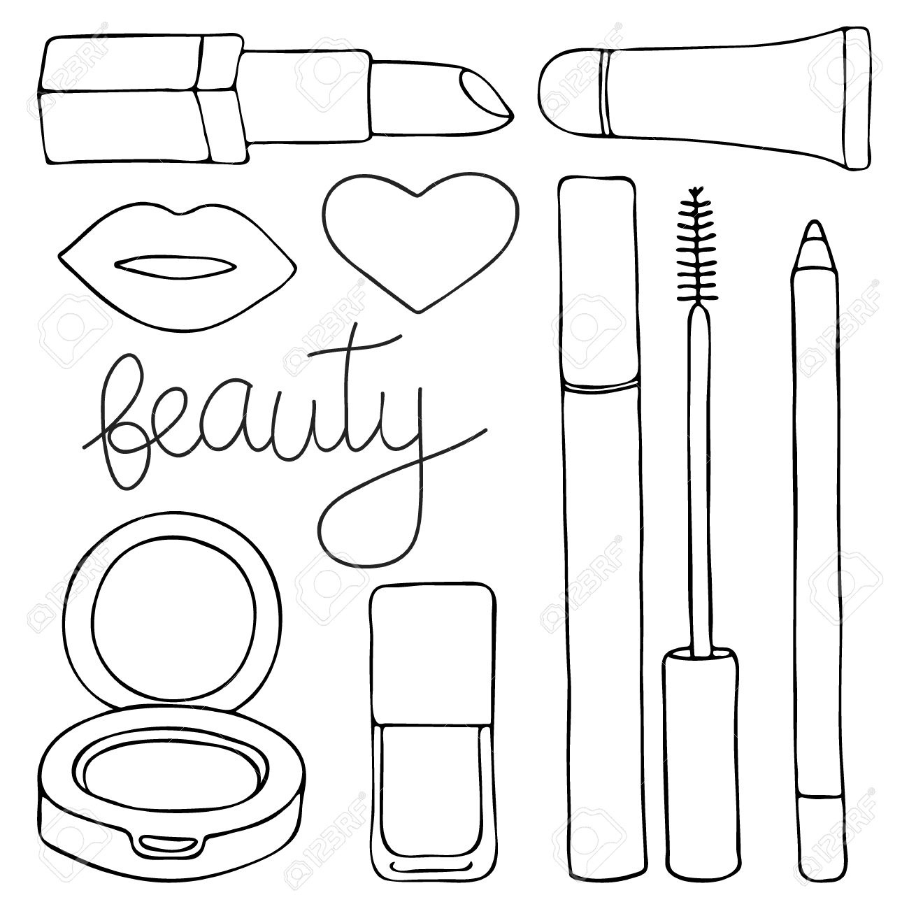 Goed Make Up Tekening : Kleurplaat 2019  Beste  Nieuwe  Make Up Producten Tekening   Beste  Nieuwe  Make Up Producten Tekening